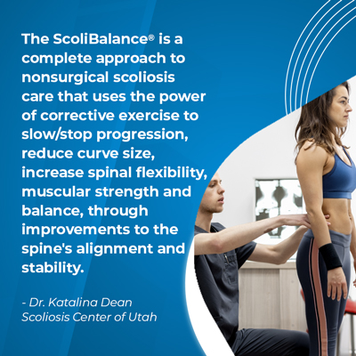 A visual representation of the quote from the text starting with “The Scolibalance is a complete approach"