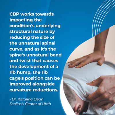 A visual representation of the quote from the text starting with “CBP works towards impacting"