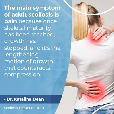 A visual representation of the quote from the text starting with “The main symptom of adult"