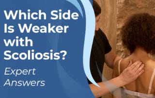 A featured image post for the blog titled: “which side is weaker with scoliosis"