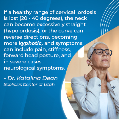 A visual representation of the quote from the text starting with “If a healthy range of cervical"
