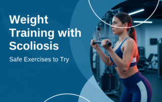 A featured image post for the blog titled: “Weight Training with Scoliosis Safe Exercises to Try"