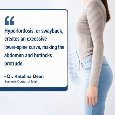 A visual representation of the quote from the text starting with “Hyperlordosis of the lumbar spine