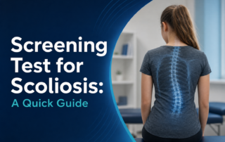A featured image post for the blog titled: “Screening Test for Scoliosis A Quick Guide"