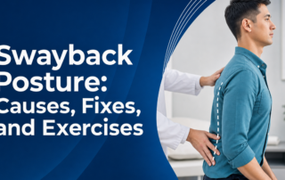 A featured image post for the blog titled: “Swayback Posture Causes, Fixes, and Exercises"