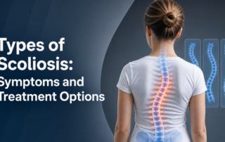 A featured image post for the blog titled: “Types of Scoliosis Symptoms and Treatment Options"